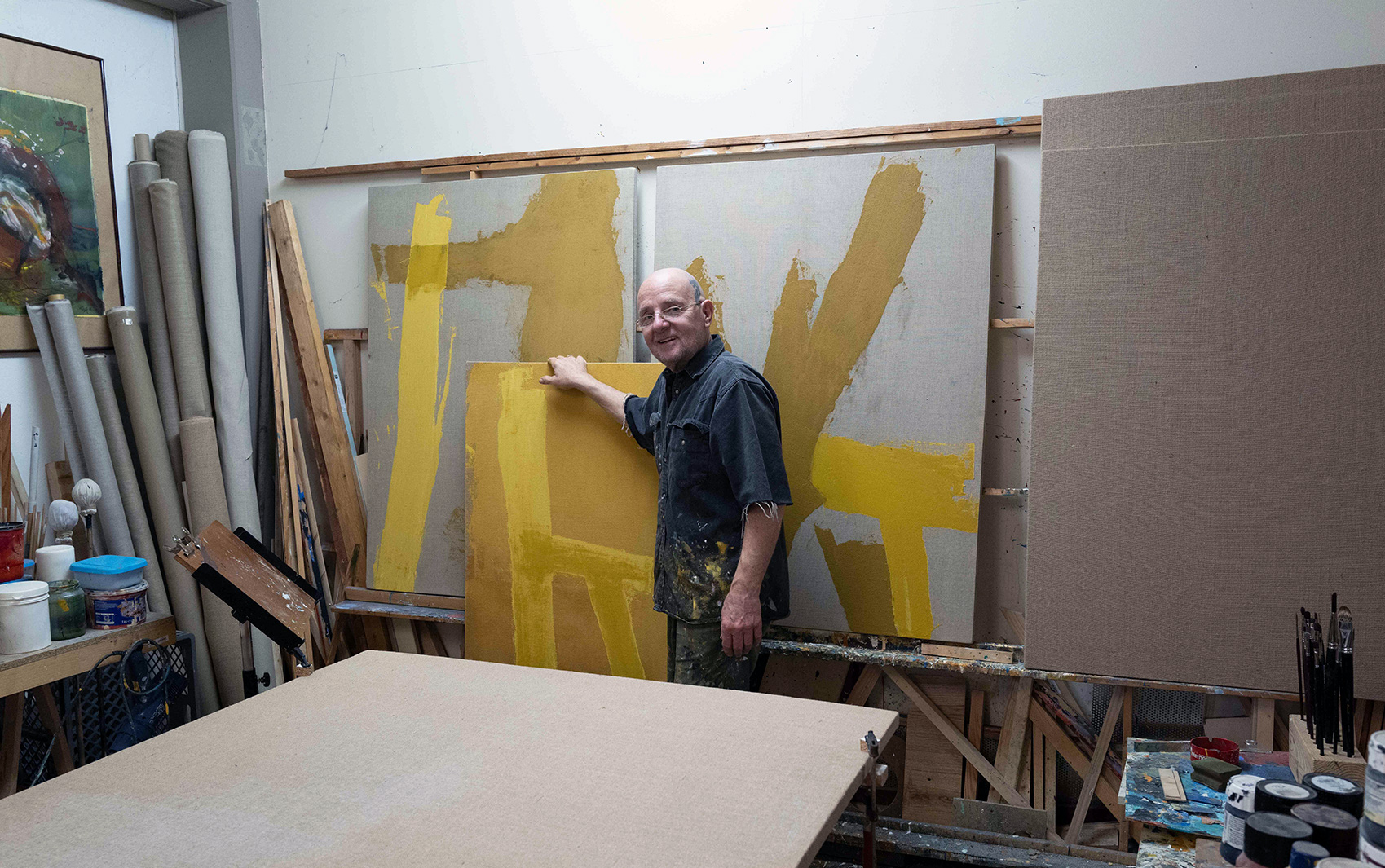 Werner Wultsch im Atelier Klagenfurt